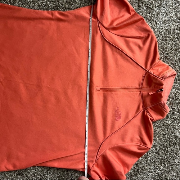North face 2 tone orange women’s quarter zip top size extra large - Picture 12 of 12